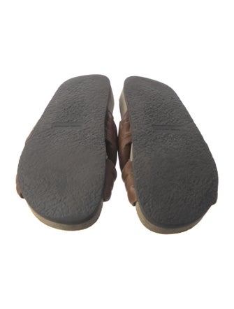Isabel Marant Leather Lasercut Accents Slides