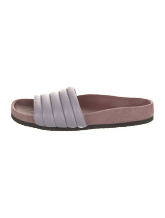 Isabel Marant Leather Colorblock Pattern Slides