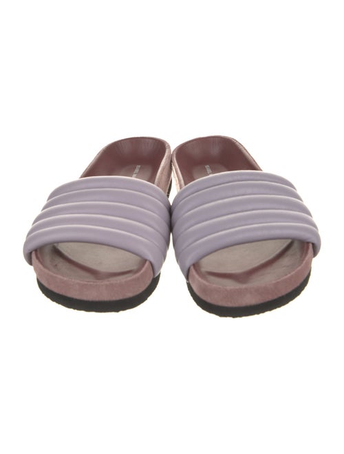 Isabel Marant Leather Colorblock Pattern Slides