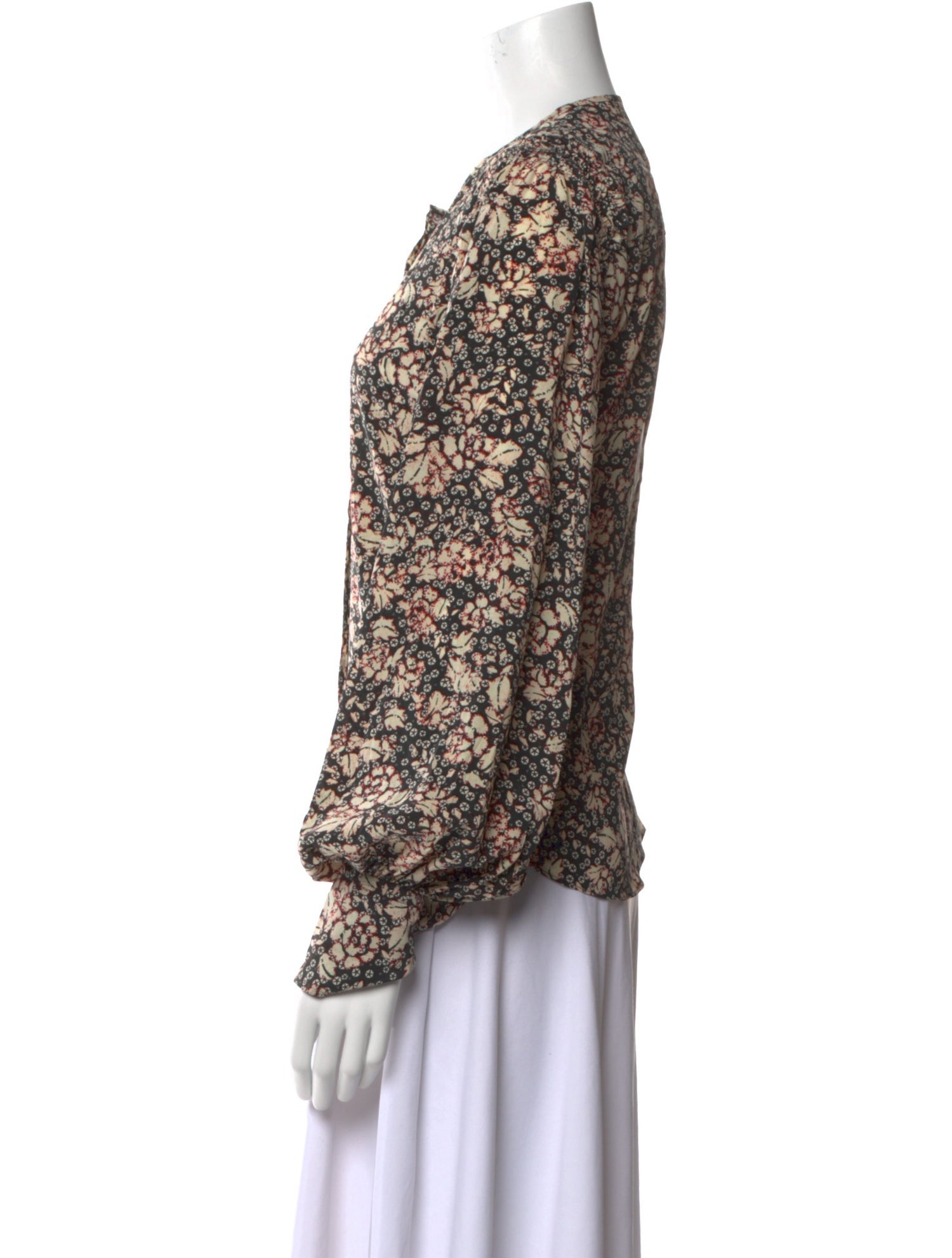 Isabel Marant Silk Floral Print Blouse
