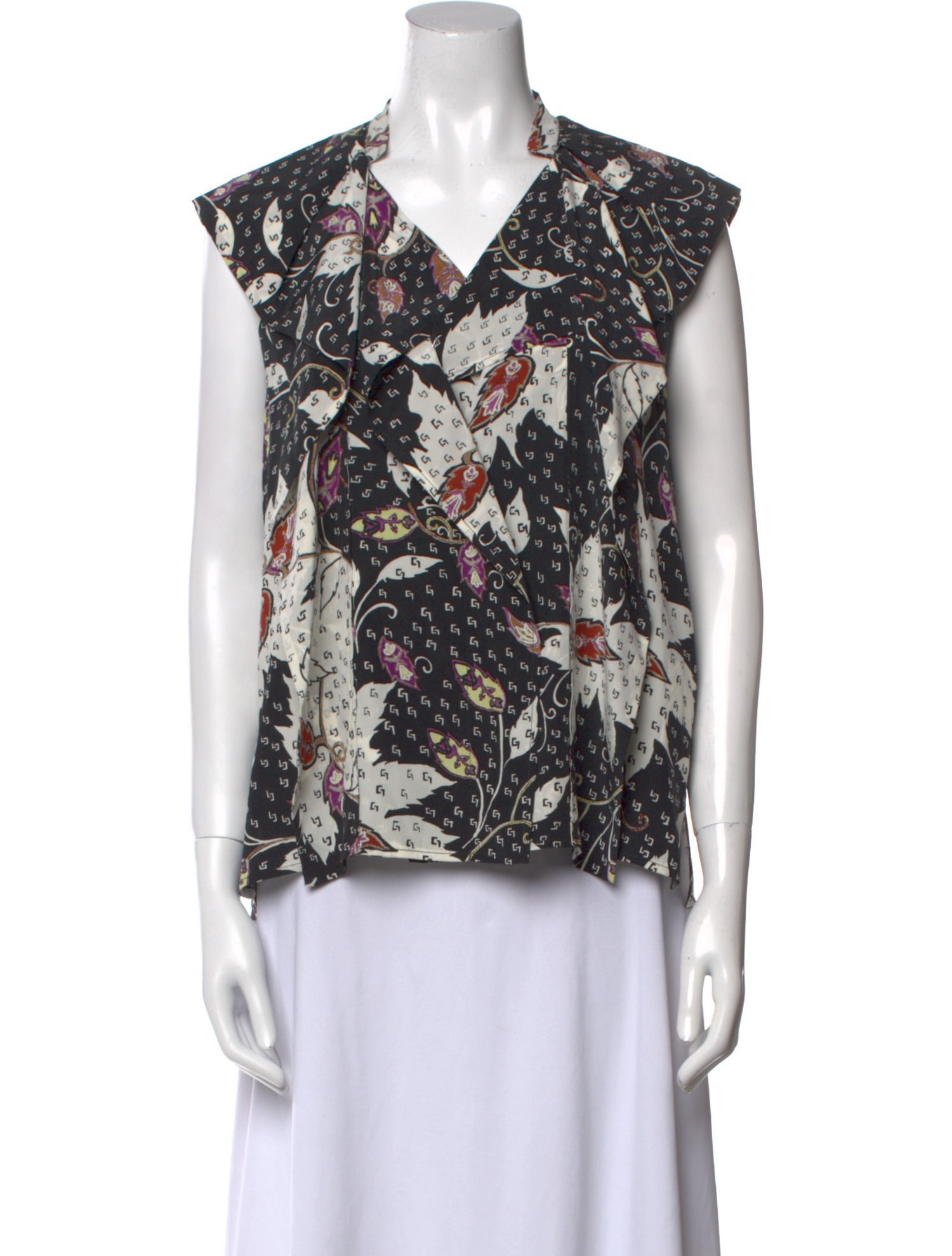 Isabel Marant Silk Floral Print Blouse