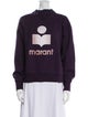 Isabel Marant Graphic Print Mock Neck Sweatshirt