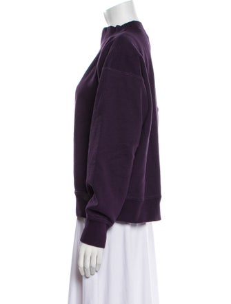 Isabel Marant Graphic Print Mock Neck Sweatshirt