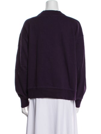 Isabel Marant Graphic Print Mock Neck Sweatshirt