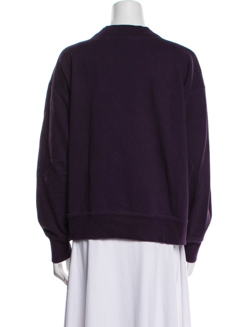 Isabel Marant Graphic Print Mock Neck Sweatshirt