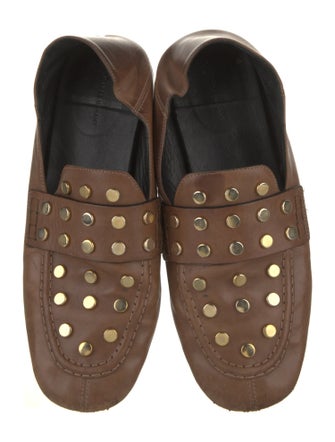 Isabel Marant Leather Studded Accents Loafers