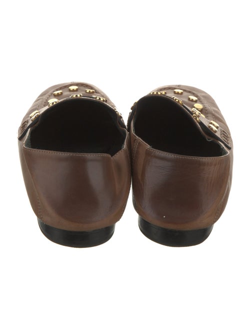 Isabel Marant Leather Studded Accents Loafers
