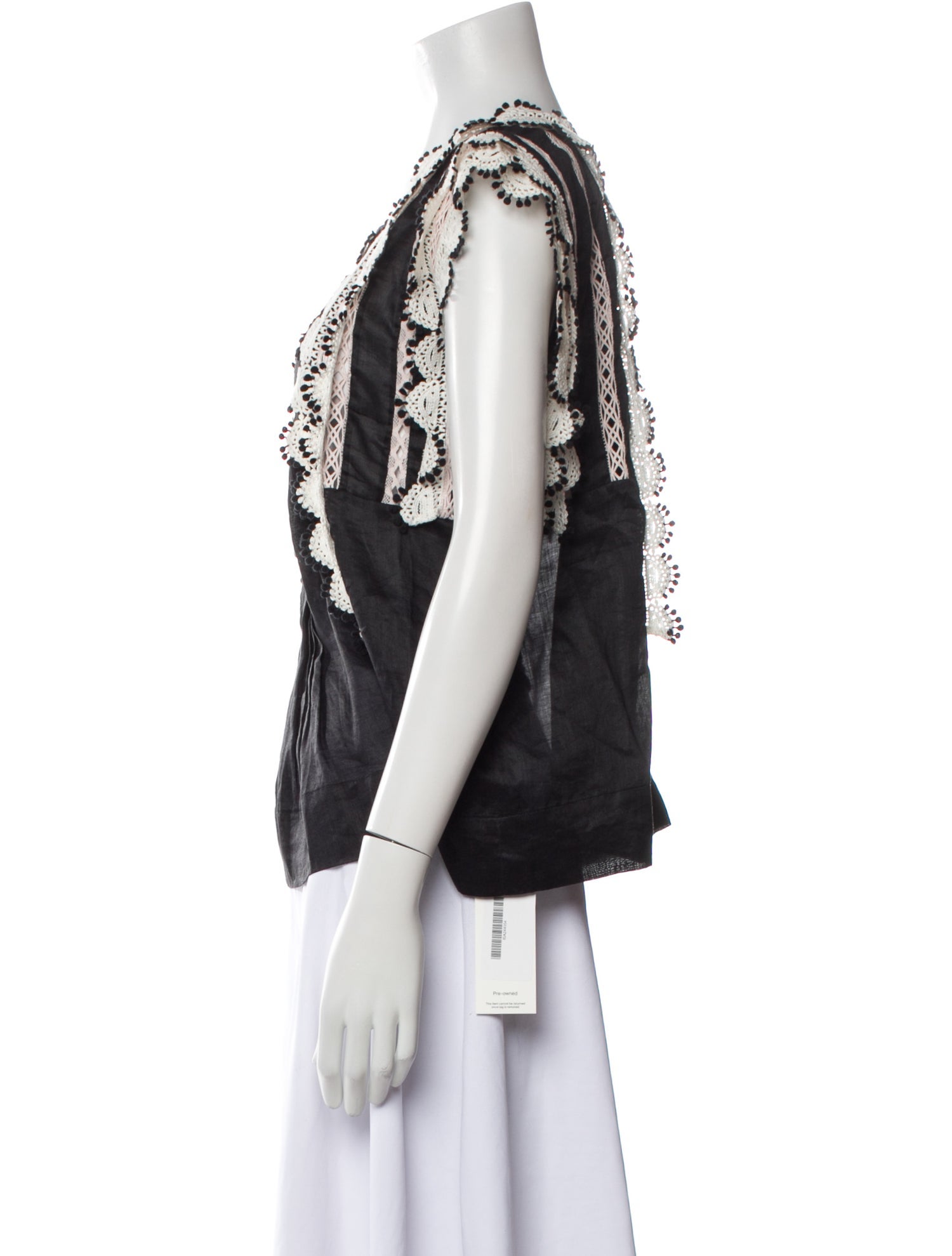 Isabel Marant Patterned Square Neckline Blouse