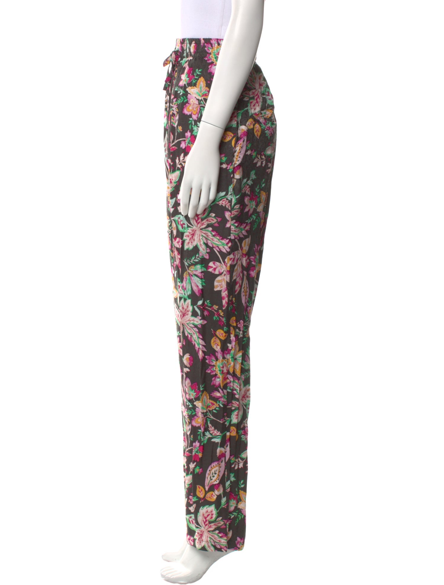Isabel Marant Floral Print Straight Leg Pants