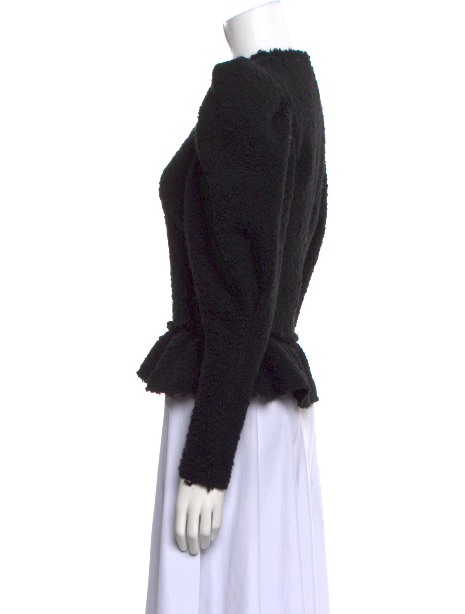 Isabel Marant Mock Neck Long Sleeve Crop Top