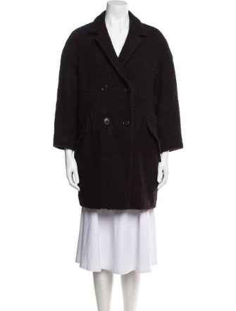 Étoile Isabel Marant Wool Faux Fur Coat