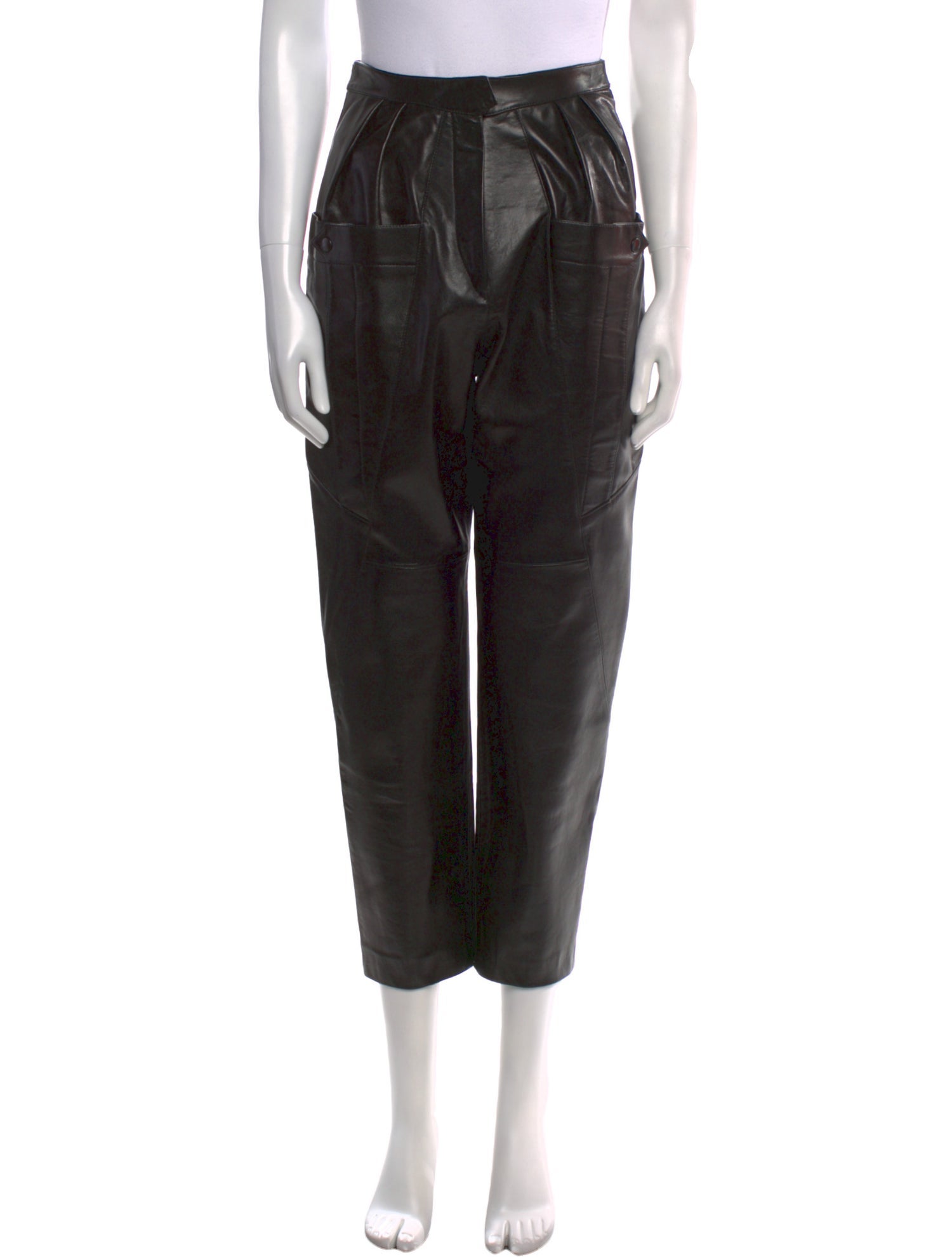 Isabel Marant Lambskin Straight Leg Pants