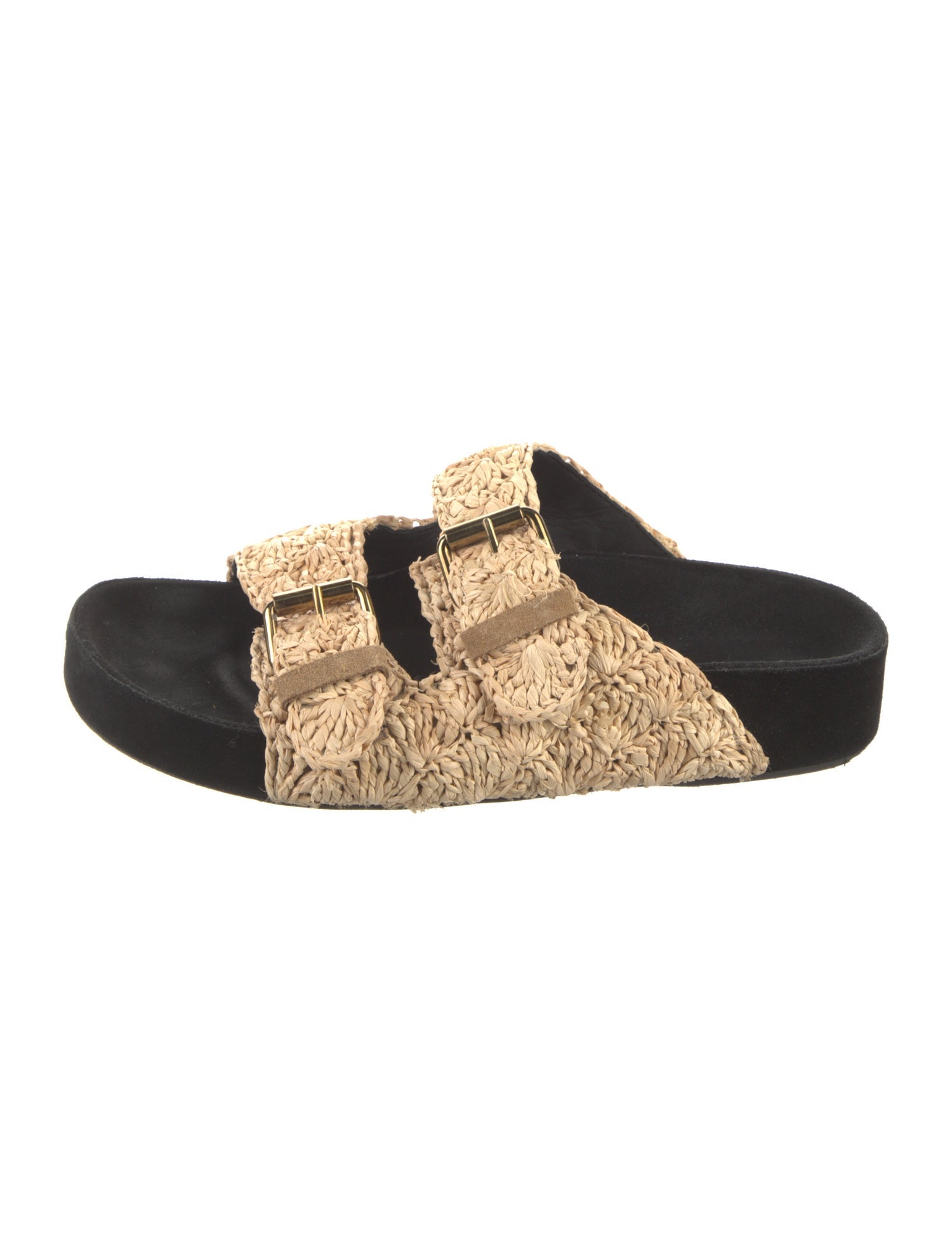 Isabel Marant Raffia Patterned Slides
