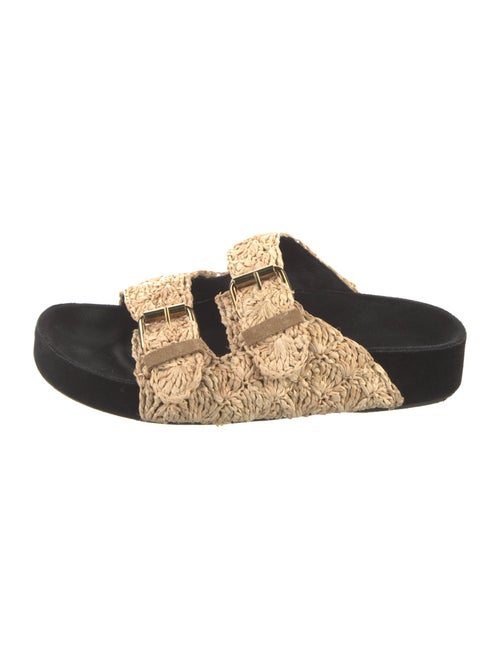 Isabel Marant Raffia Patterned Slides