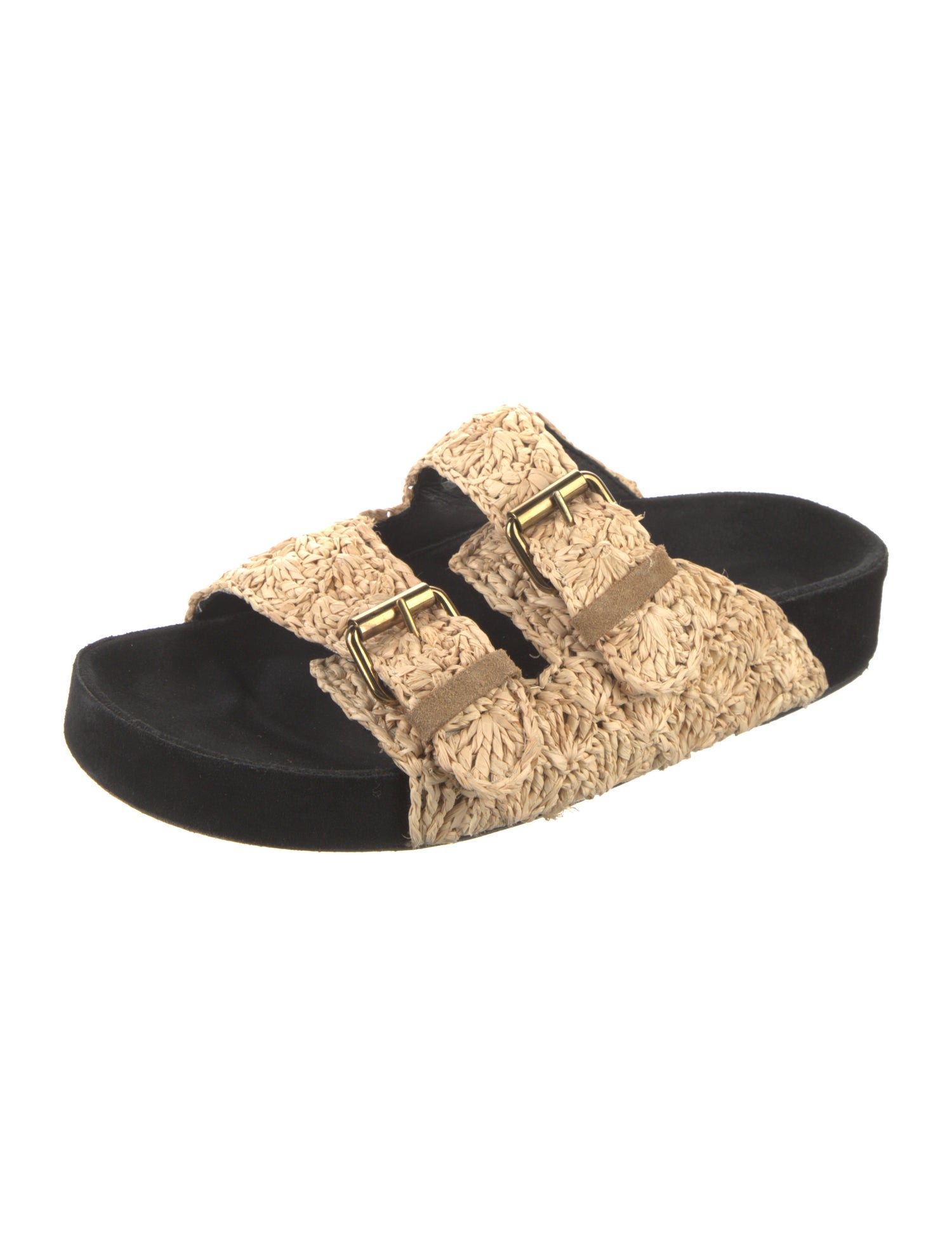 Isabel Marant Raffia Patterned Slides