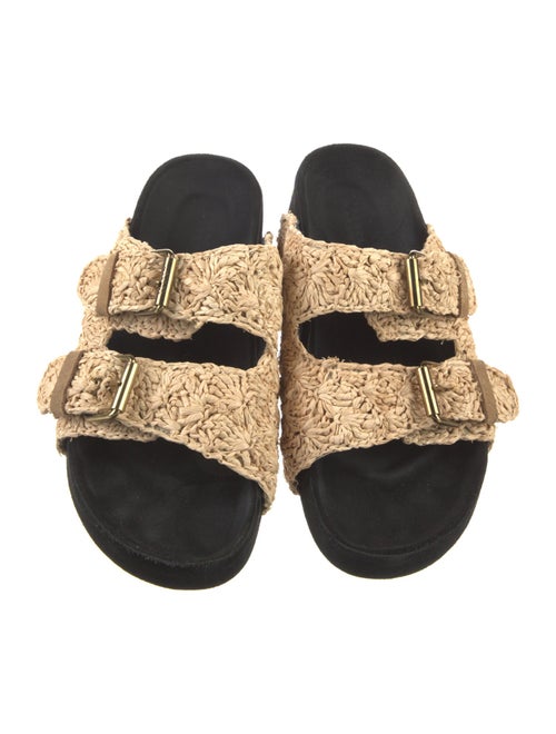Isabel Marant Raffia Patterned Slides