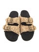 Isabel Marant Raffia Patterned Slides