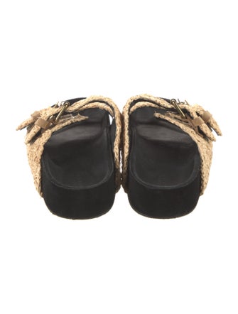 Isabel Marant Raffia Patterned Slides