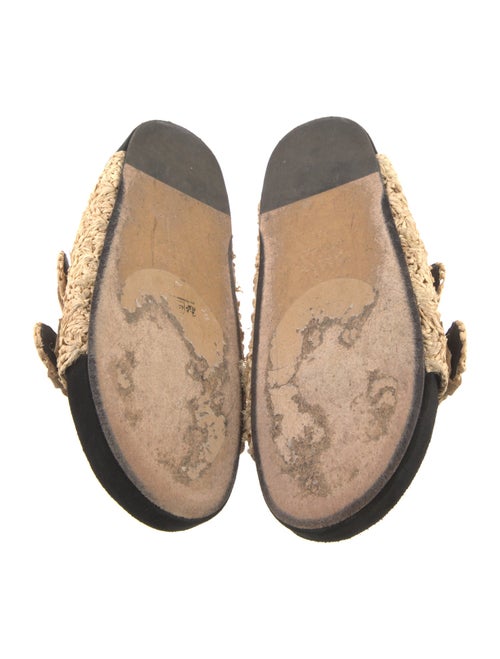 Isabel Marant Raffia Patterned Slides