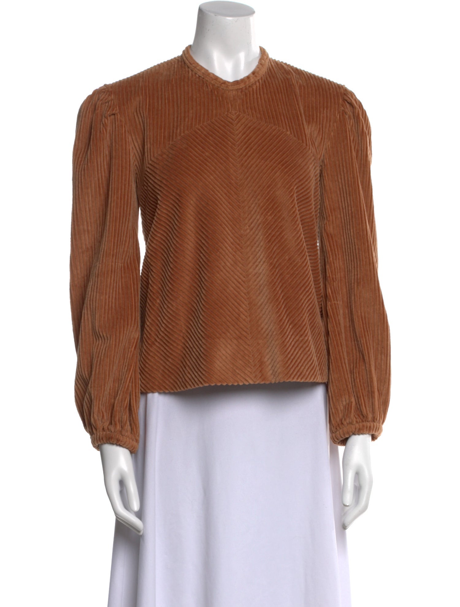 Isabel Marant Crew Neck Long Sleeve Blouse