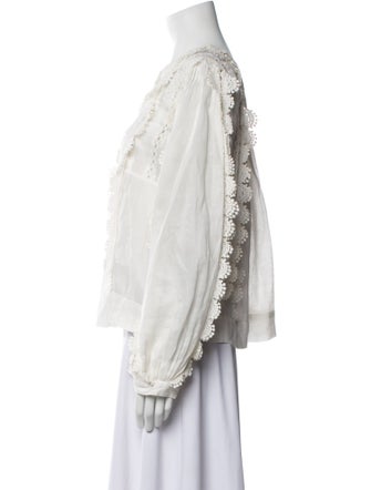 Isabel Marant Patterned Square Neckline Blouse