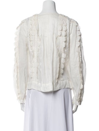 Isabel Marant Patterned Square Neckline Blouse