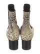 Isabel Marant Leather Animal Print Chelsea Boots