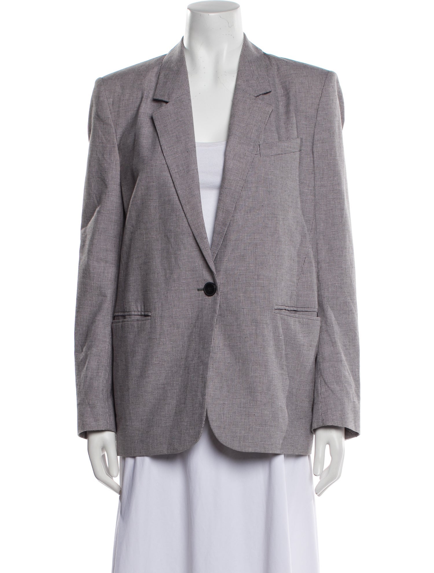 Isabel Marant Plaid Print Blazer