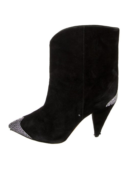 Isabel Marant Suede Crystal Embellishments Boots