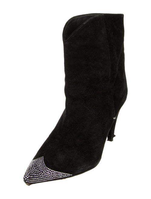 Isabel Marant Suede Crystal Embellishments Boots