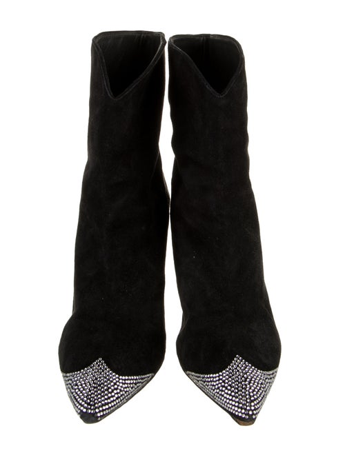 Isabel Marant Suede Crystal Embellishments Boots