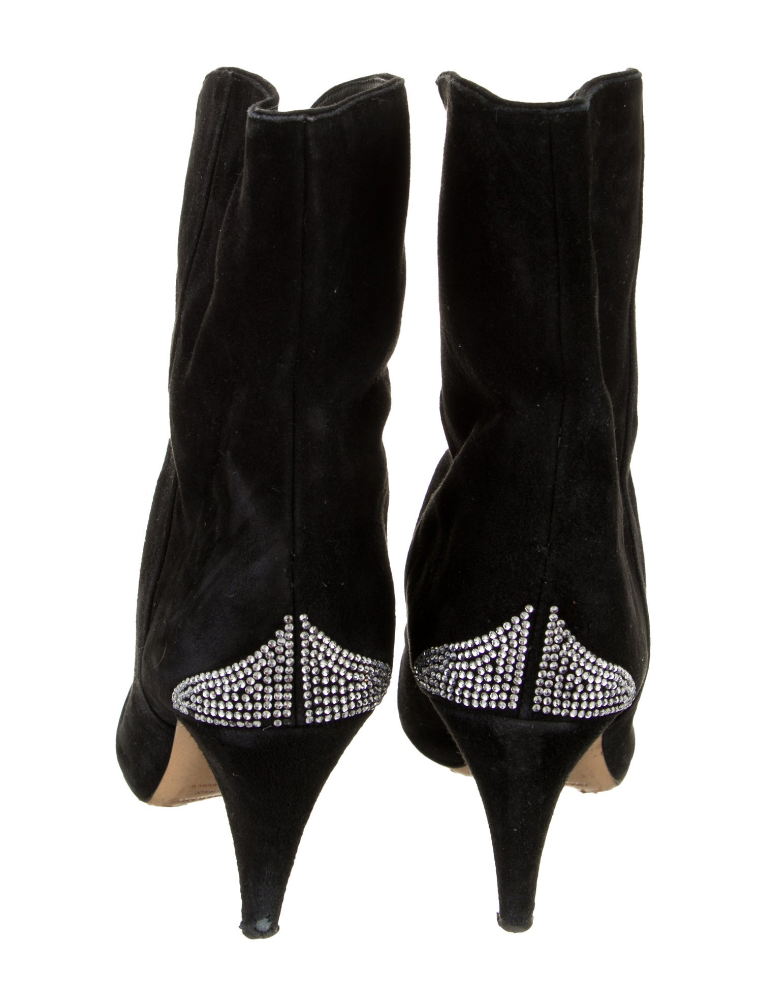 Isabel Marant Suede Crystal Embellishments Boots