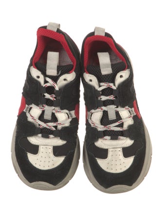 Isabel Marant Suede Printed Chunky Sneakers
