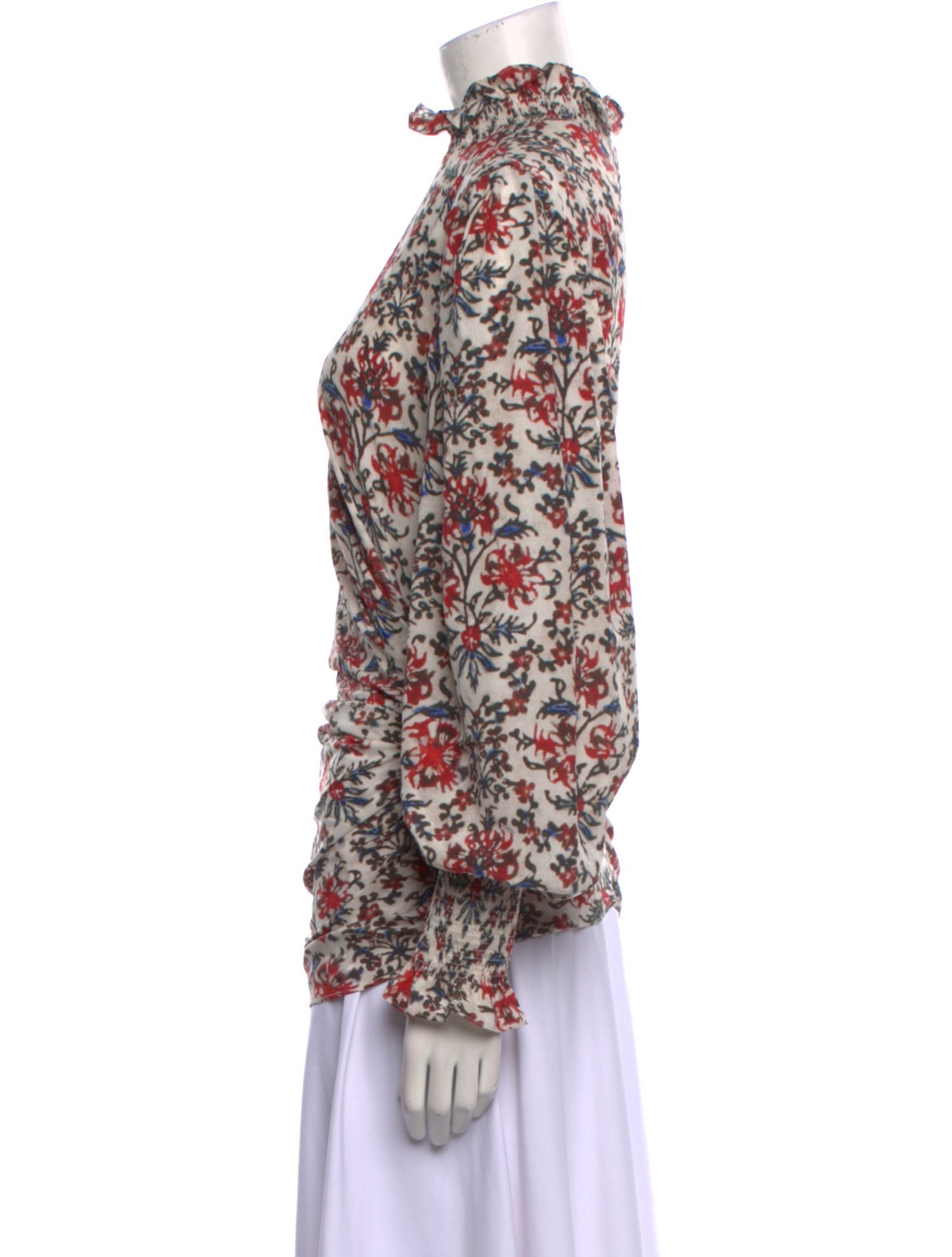 Isabel Marant Silk Floral Print Blouse