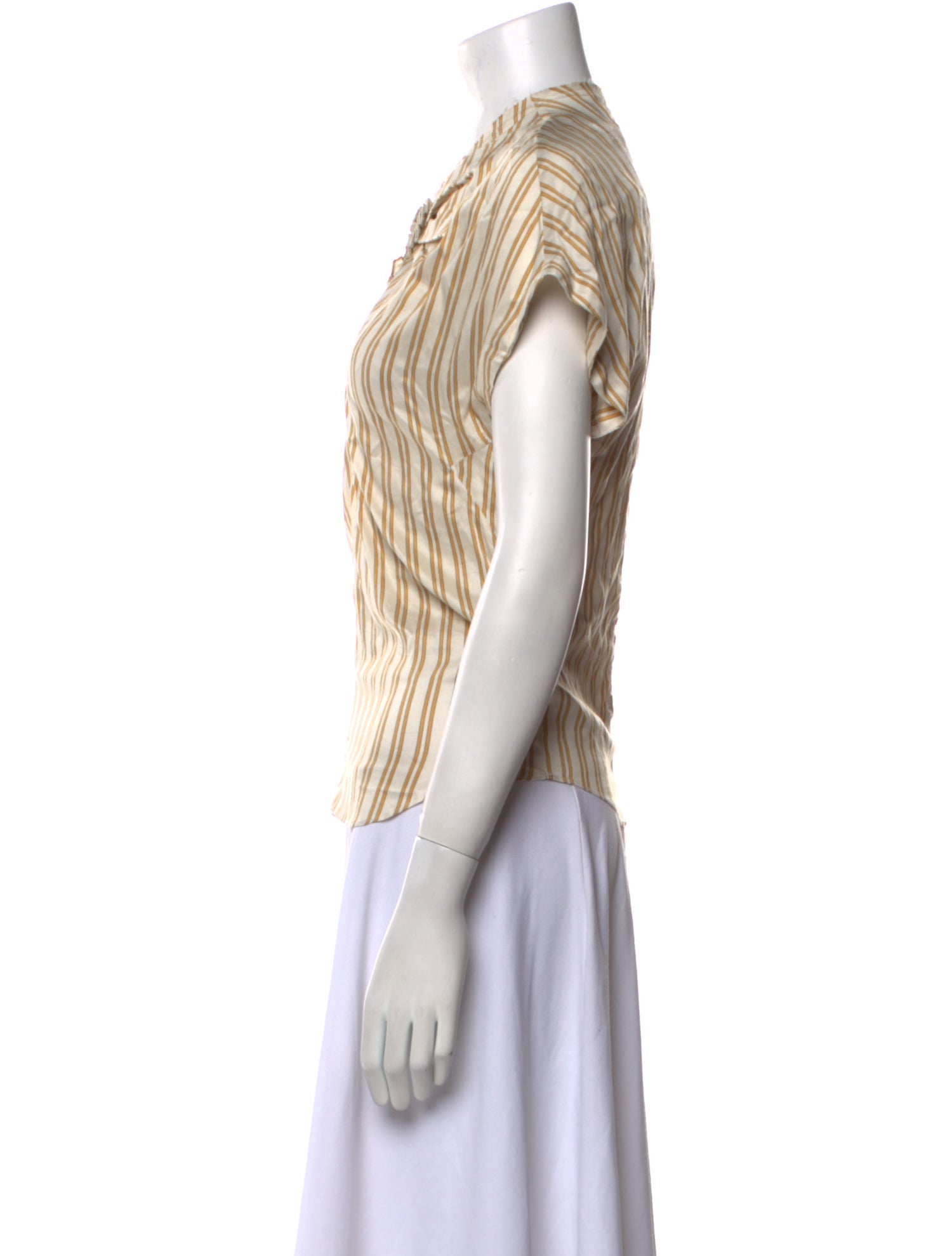 Isabel Marant Striped Short Sleeve Blouse