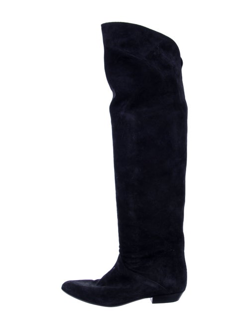 Isabel Marant Suede Whipstitch Trim Boots