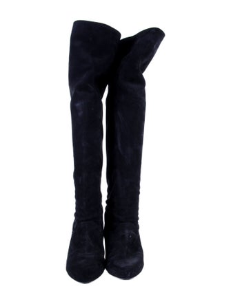 Isabel Marant Suede Whipstitch Trim Boots