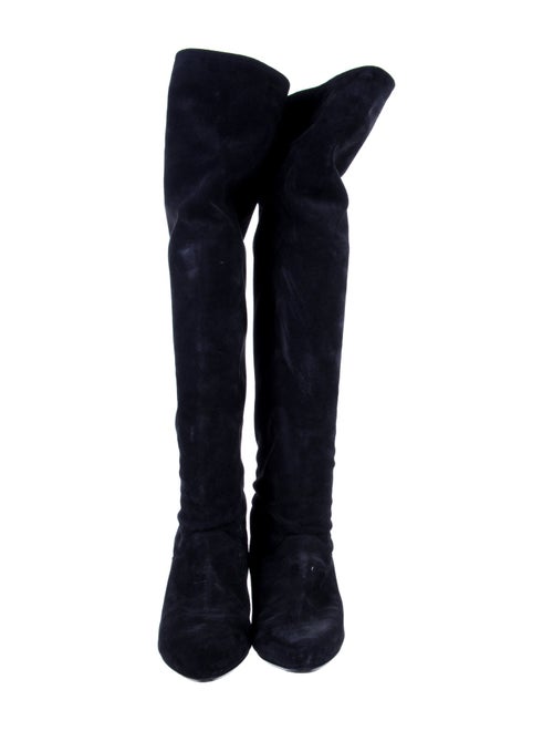 Isabel Marant Suede Whipstitch Trim Boots