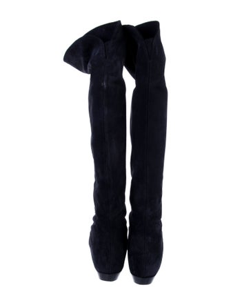 Isabel Marant Suede Whipstitch Trim Boots