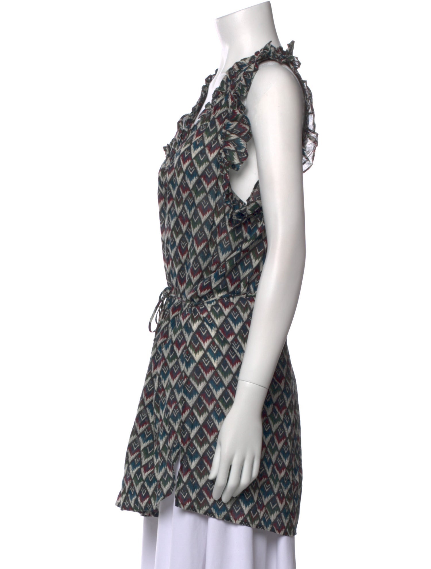 Isabel Marant Printed V-Neck Tunic