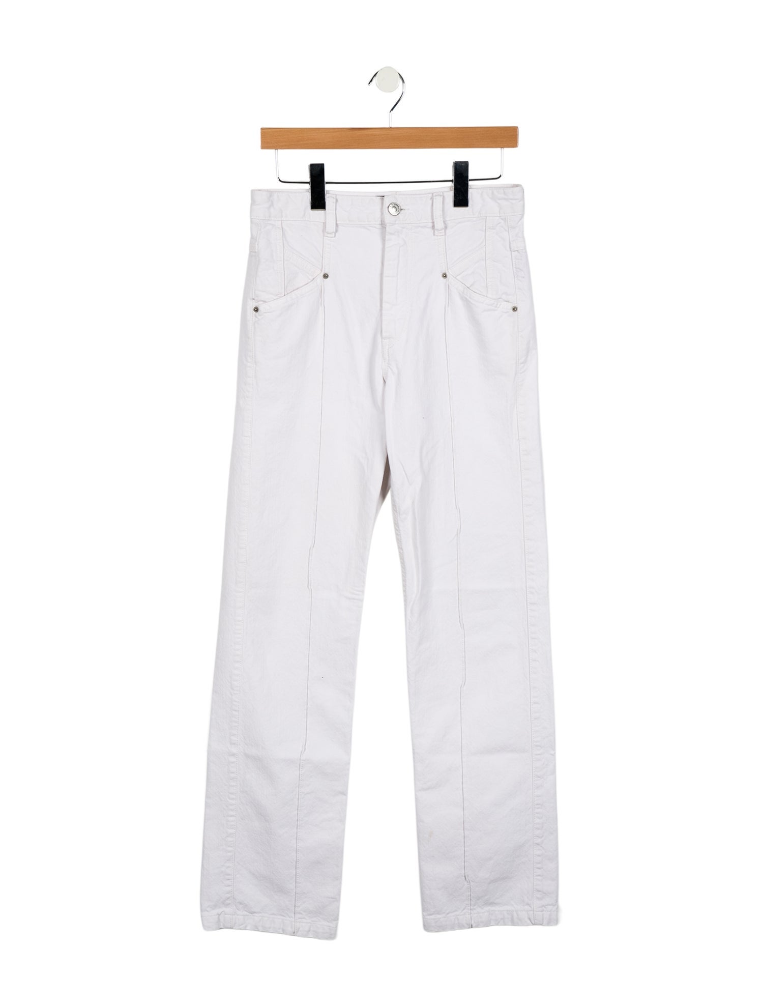 Isabel Marant High-Rise Straight Leg Jeans