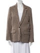 Étoile Isabel Marant Virgin Wool Houndstooth Print Coat