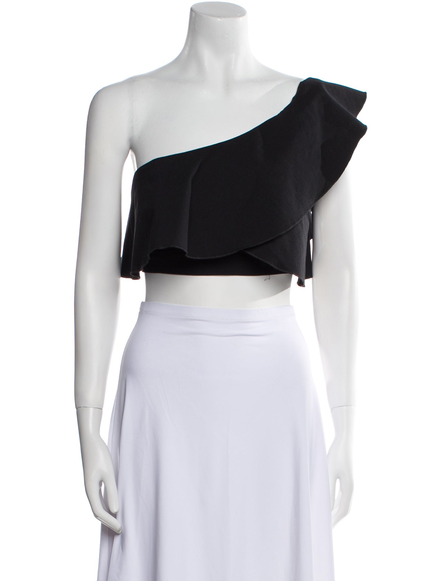 Isabel Marant One-Shoulder Short Sleeve Crop Top
