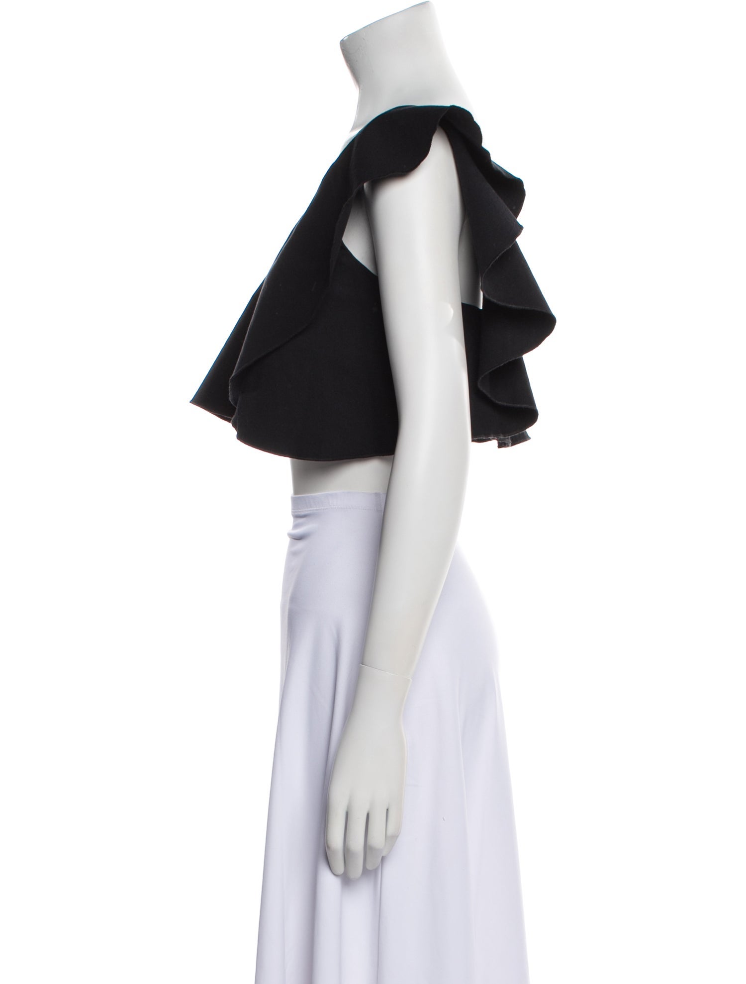 Isabel Marant One-Shoulder Short Sleeve Crop Top