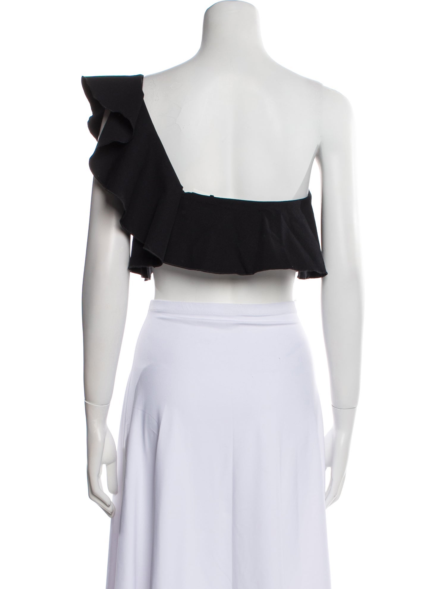 Isabel Marant One-Shoulder Short Sleeve Crop Top