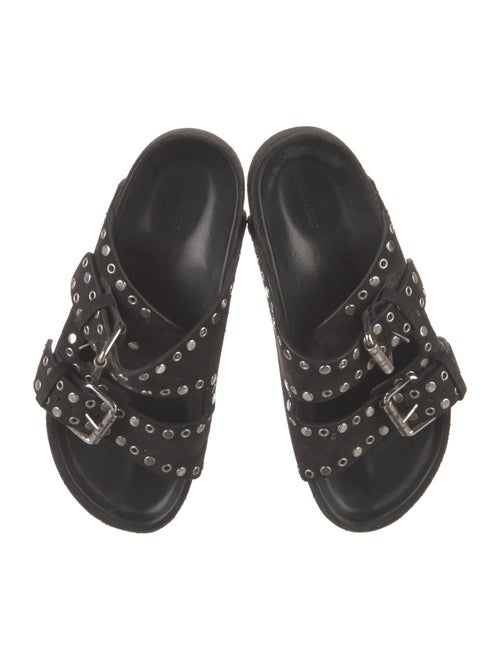 Isabel Marant Suede Printed Slides