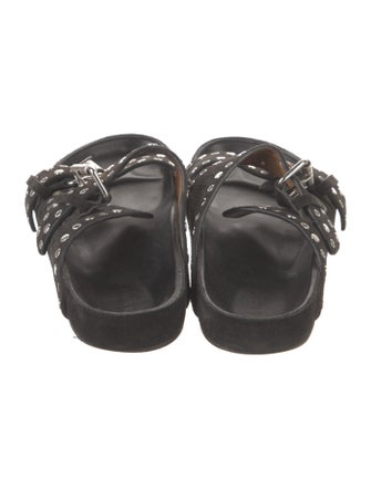 Isabel Marant Suede Printed Slides