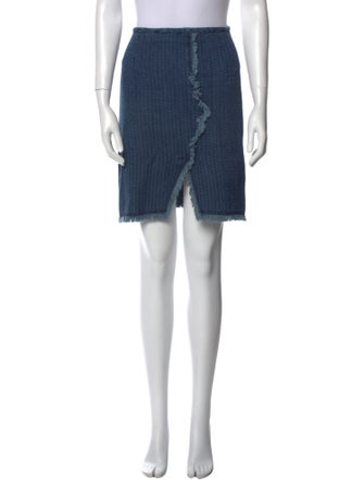 Isabel Marant Raw-Edge Trim Knee-Length Skirt