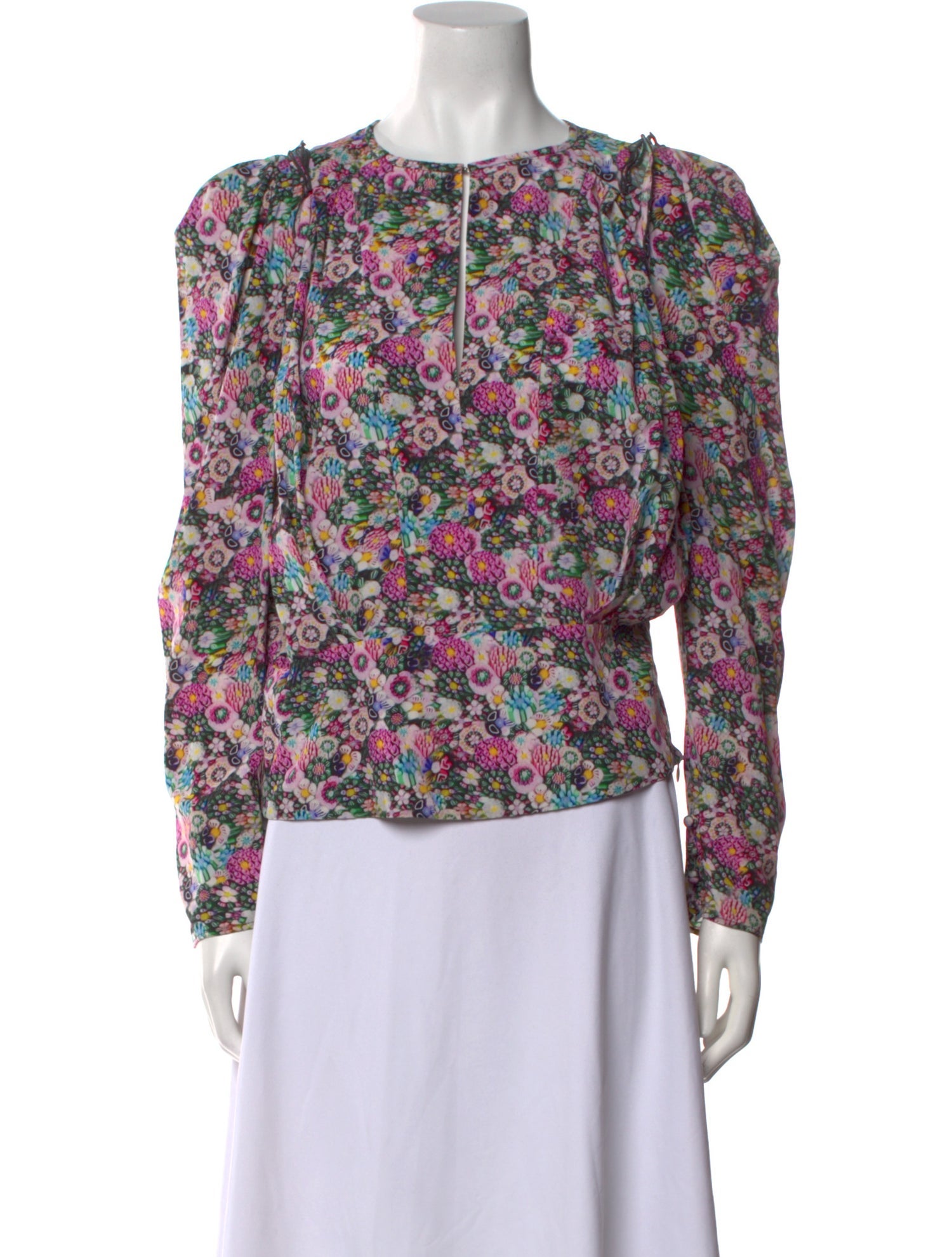 Isabel Marant Silk Floral Print Blouse