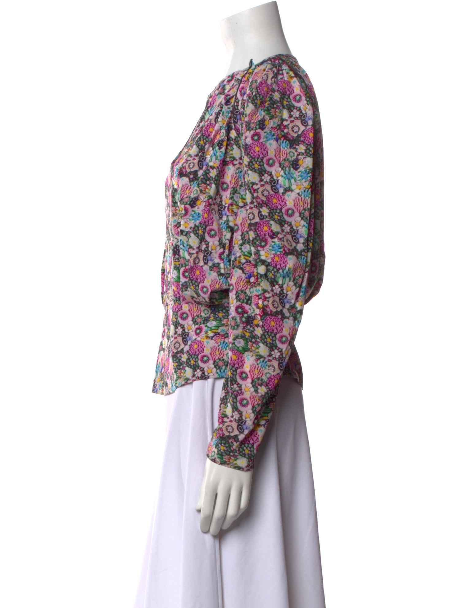 Isabel Marant Silk Floral Print Blouse